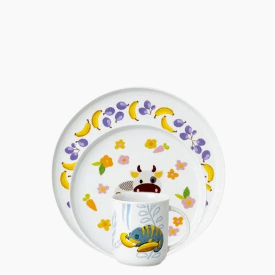Thomas Kids tableware on grey background