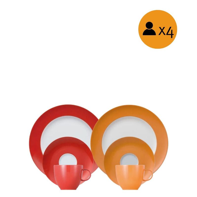 12-Piece Modern Colourful Breakfast Set