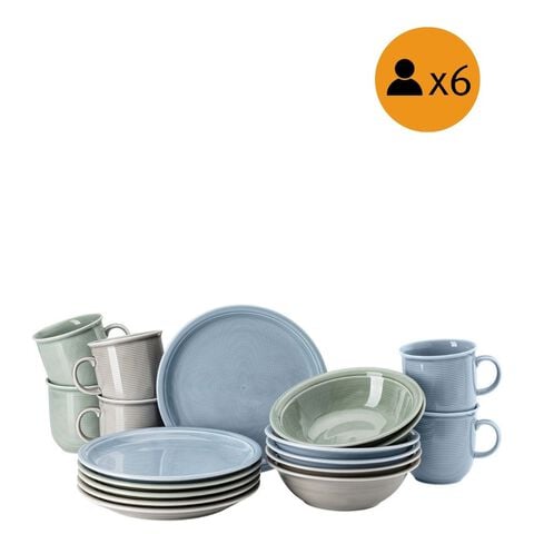 Set da colazione 18 pezzi di ispirazione scandinava