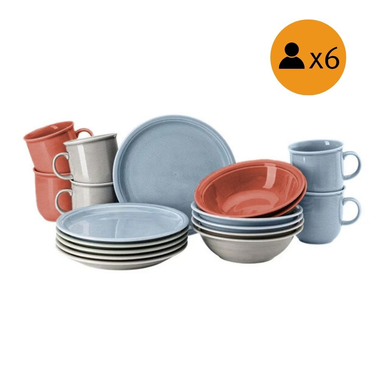 18-Piece Scandinavian-Inspired Breakfast Set image number null