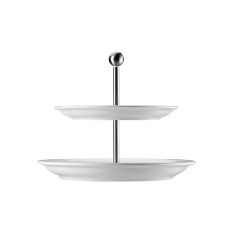Etagere 2 tiers with flat plates