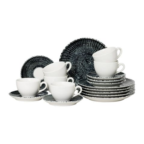 Set 18 pcs./combi cup & saucer