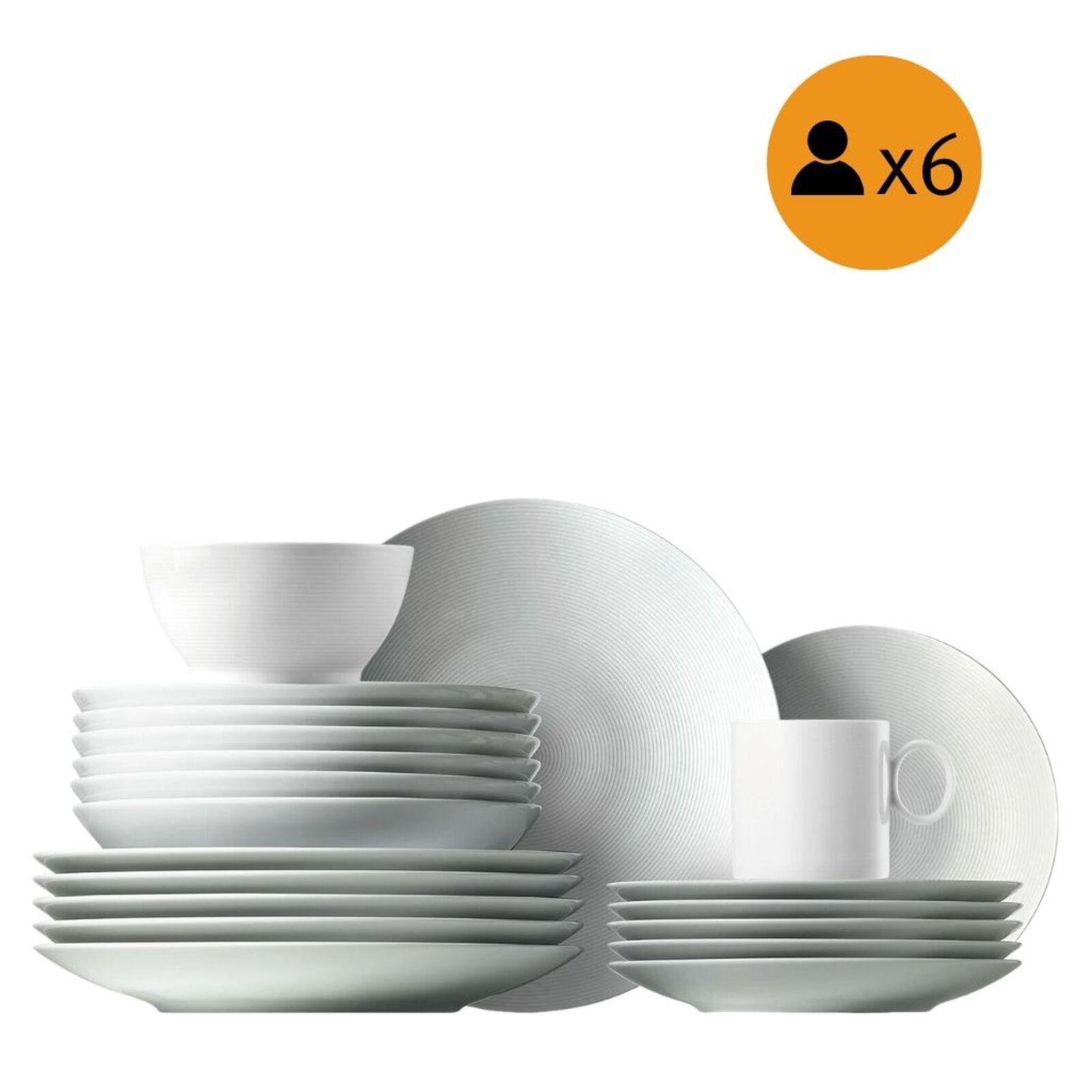 30-Piece Modern Dinnerware Set image number null
