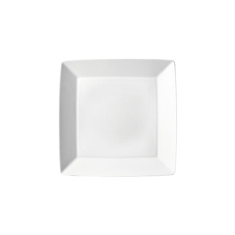 Platte 19 cm quadr. flach